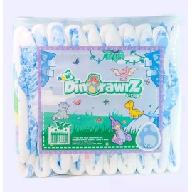 abu 2 Piece Sample ABU DinoRawrz Large 35"-41" Adult Diaper