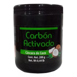 Incredible Polvo Blanqueador De Carbón Activado Cáscara De Coco 200g