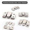 Flush Mount Brackets, Concealed Headboard Wall Fixings Brackets, Stainless Steel