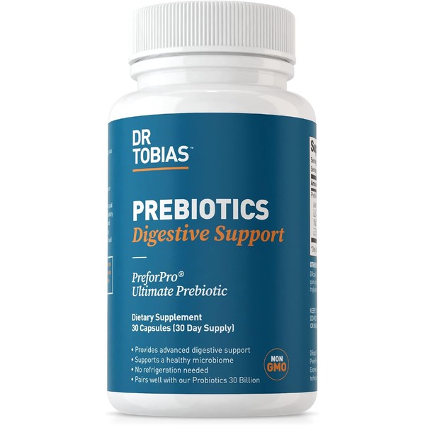 Dr. Tobias Prebiotics for Gut Health, Digestion & Immune Support,