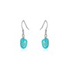 Turquoise Raw Nugget Earrings in Stainless Steel