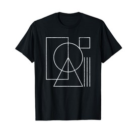 Geometric Rectangle Circle Triangle Square Shape Lines Peace T-Shirt