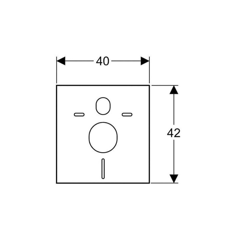 Geberit – WC support frame suspended-WC and sound insulation for
