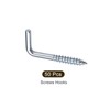 METALLIXITY 50pcs 32mm L Shaped Hooks Ceiling Hooks Metal Right