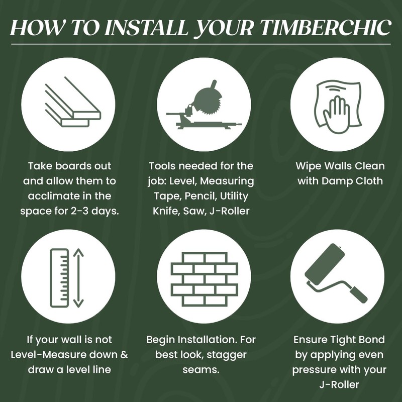 TIMBERCHiC 100% Reclaimed Wood Wall Planks - Made in USA