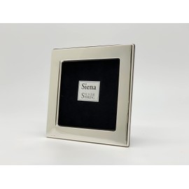 Siena 3x3 Wide Plain Silver Deco Picture Frame, Boutique Quality Photo Frame, Collection (925 Sterling Silver)