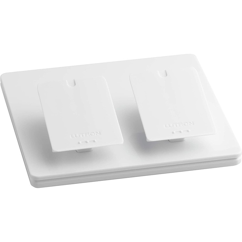 Lutron Caseta Smart Lighting Dual Pedestal for Pico Remotes, L-PED2-WH,