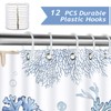 Bonhause Shower Curtain Blue Coral Beach Nautical Coast Shower Curtains