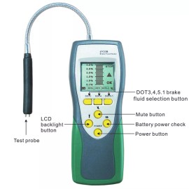 DUOYI Car Brake Fluid Tester Oil Moisture Inspection LED Detector For DOT3 DOT4 DOT5.1