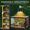 HeatingLux Reptile Heat Lamp, Reptile Dome Light Fixture with Timer,