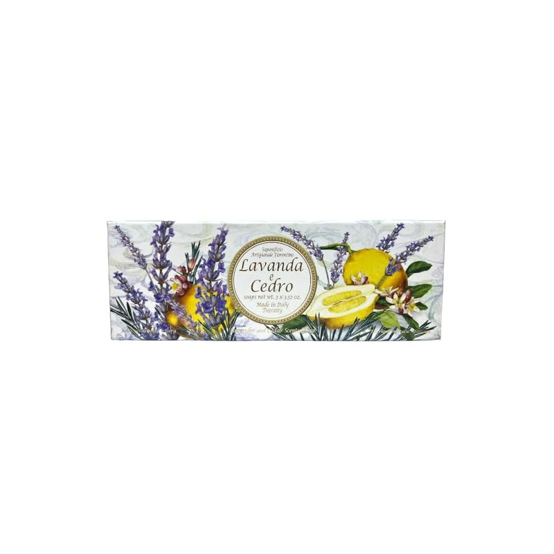 FIORENTINO 3 Pcs Fiorentino Lavender & Chedro Soap