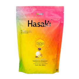 Hasaki Sanki - Suplemento Alimenticio con Postbiticos de Cacao, Protena, Probiticos, Vitaminas y Minerales, Vainilla, Flora Intestinal, 560 gr        