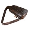 Hebetag Crocodile Genuine Leather Sling Bag Backpack for Men Travel