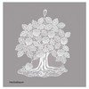 Set of 4 Window Stickers Four Seasons Trees High-Quality Window