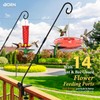 iBorn Hummingbird Feeders for Outdoors Hanging,Bee Proof Hummingbird Feeder with