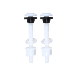 2Pcs Toilet Seat Bolts, Plastic Toilet Tank Bolts Toilet Seat Repair Fitting (Model A)