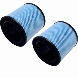 Can-Meageren Filters Compatible with Homvana H201 and TEC Bean JH50G-M Air Purifiers, H13 True HEPA Activated Carbon 2-IN-1 3-Stage Filtration Air Clean Dust, 2-Pack