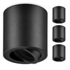 GeyouLux 4 x LED Surface-Mounted Spotlights, Dimmable, Diameter 80 x