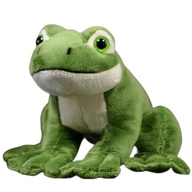 Realistic Stuffed Frog-Green 6.3",Frog Plush Toy, Frog Plushies,Frog Stuffed Animal,Soft and Durable, Toy for Boy,Girl Toys,Frogs for Gifts for Kids, Baby Gift, Cry Babies,Home Decor