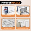 Hmdivor 5 Rows Drink Organizer for Fridge, 15'' Soda Can