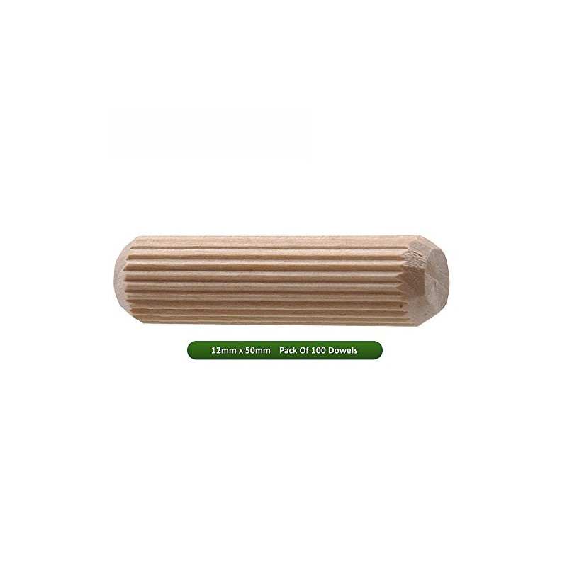 Fort Fasteners Wooden Dowel 12mm x 50mm Pack of 100