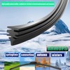 AHWOPS 3 Wiper Front and Rear Wiper Blades for 2019-2023