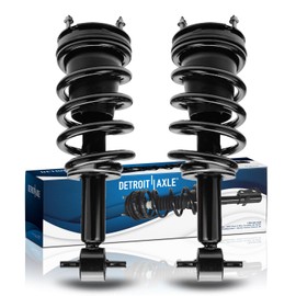 Detroit Axle - Front Struts for Chevy GMC Silverado Sierra Yukon XL Suburban 1500 Avalanche Tahoe Escalade ESV EXT 2 Struts w/Coil Springs Replacement Ready Struts [Exc. Electronic Susp.]