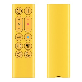 Universal Fan Remote Control Suitible for Dyso n HP04 HP05 HP06 HP09 Air Purifier Heater Fan, Yellow, Non-metallic material