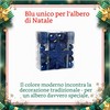 HEITMANN DECO - Addobbi per albero di Natale, colore blu,