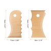 sourcing map 2pcs Pottery Ribs Trimming Tools Beech Pottery Profile