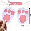 60Pcs Easter Bunny Feet, Easter Themed Yard Signs, Paw Prints,