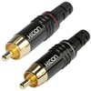 Hicon HI-CM06-NTL/RED HI-CM06 RCA Phono Neutral White Set of 2