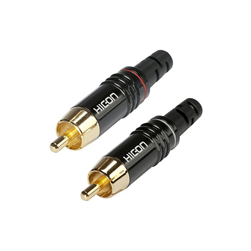 Hicon HI-CM06-NTL/RED HI-CM06 RCA Phono Neutral White Set of 2