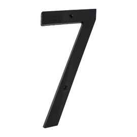 6 Inch House Numbers Home Address Street Number for Outdoor indoor Exterior Building Apartment Yard Farmhouse Black Hard Plastic UV resistant Number 7