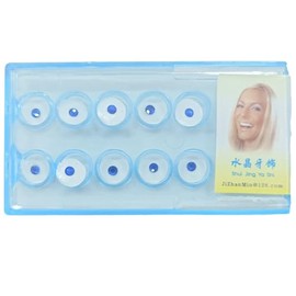 DENTIMICA Dental Gems Decoration Tooth Gem DIY Professional Tooth Crystal Kit Teeth Jewelry for Reflective Teeth Ornament Decor 10Pcs/Box (Blue)
