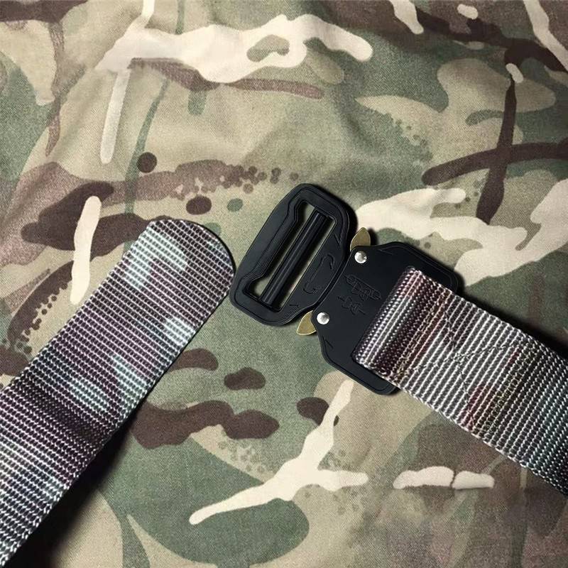 TXZWJZ Metal Buckle Dual Adjustable Tactical Belt Buckle,2inch（50mm） Heavy Duty