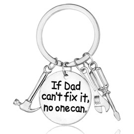 MADHAHEFU Dad Gifts From Son Daughter If Dad Can't Fix It No One Can Keychain For Men Appreciation Gifts For Father (If Dad Cant No One Can)