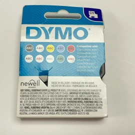 DYMO 45013 TAPE CARTRIDGES 1/2" x 23'(12mm x 7m) BLACK&WHITE