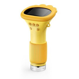 Fabater Microscopio para niños, microscopio de Mano con Zoom de 1000X y Pantalla de 2 Pulgadas, cámara portátil, Ideal para cumpleaños de niños de 3, 4, 5, 6, 7, 8, 9, 11 y 12 años (White) (Orange)