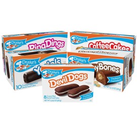 Drake's Variety Pack Yodels, Ring Dings, Devil Dogs, Funny Bones, and Coffee Cakes, Chocolate