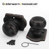Goldenwarm Oil Rubbed Bronze Dummy Door Knobs, Single Side Bronze