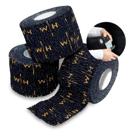 Weightlifting House Weight Lifting Thumb Tape: Athletic Grip Tape, Finger Extra Adhesive Tape for Workout - Body Tape, Sports Tape Perfect for Weightlifting - Sports Tape, Athletic - 7m/23ft (Black)