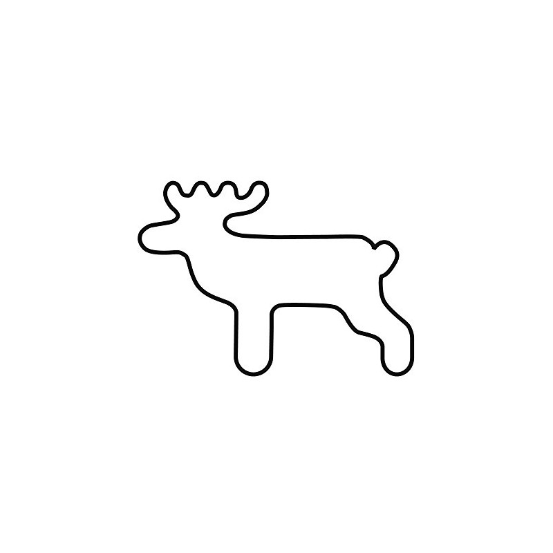 KAISER Christmas “Harry” reindeer-shaped cookie cutter, 7cm. Premium quality, light,