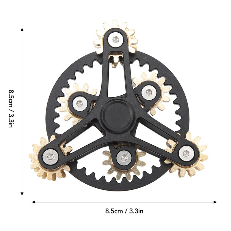 Fingertip Gear Toy 4 Gears Decompression Metal Finger Hand Brass