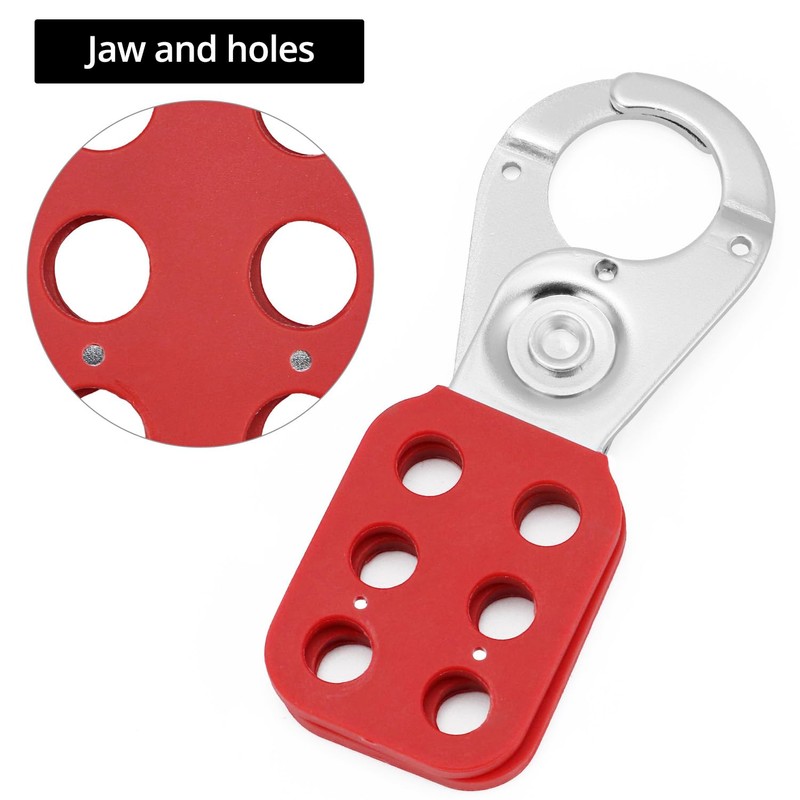 QWORK Lock Out Tag Out Hasp and Lockout Tagout Steel