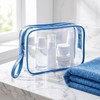 3 Pezzi Busta Trasparente per Liquidi, 20x15x6,5cm Beauty Case Trasparente
