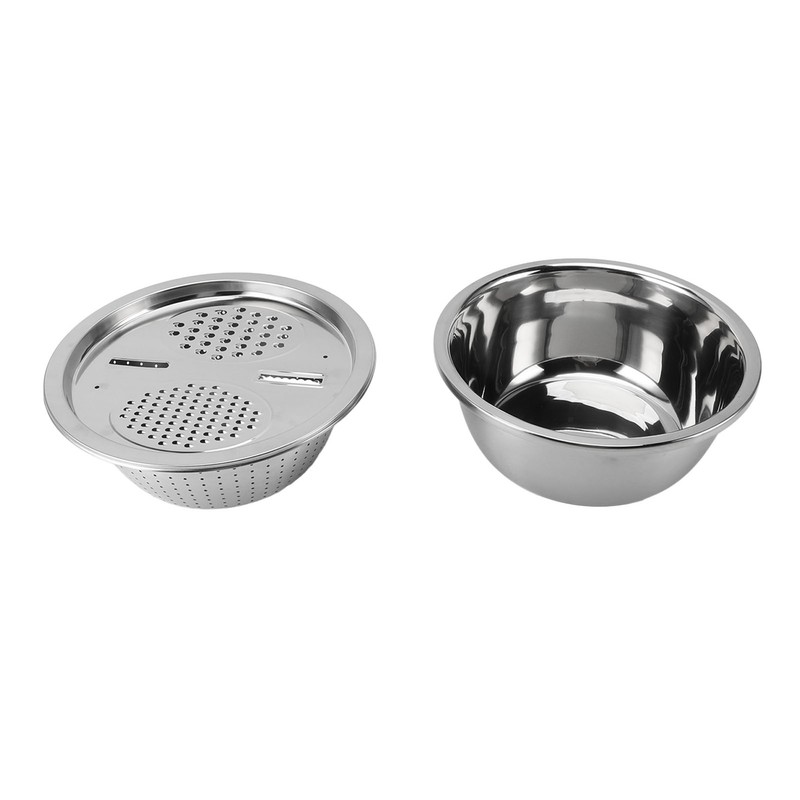 3 In 1 Colander Strainer Set Stainless Steel Rice Washing