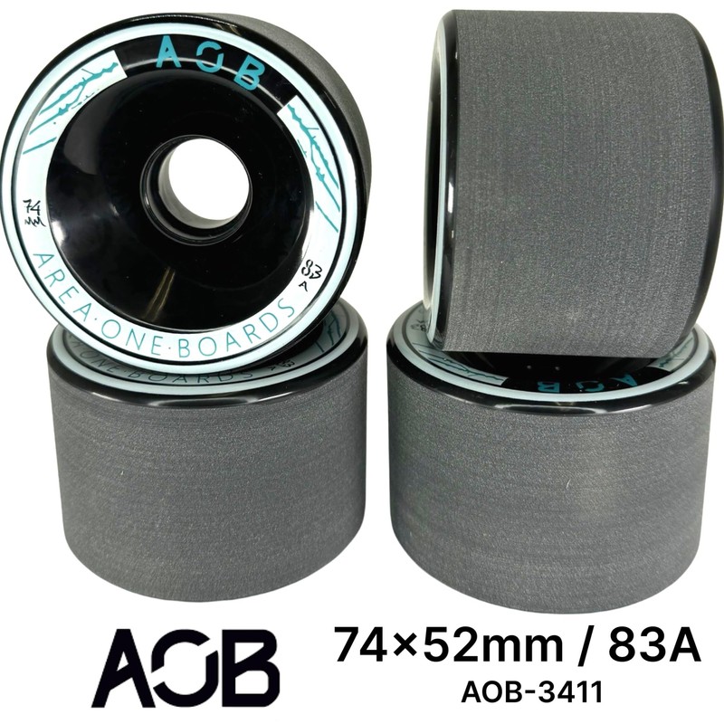 AOB Premium Longboard/Cruiser 2K Wheels (4 Pieces) Set Concentricity Calibrated