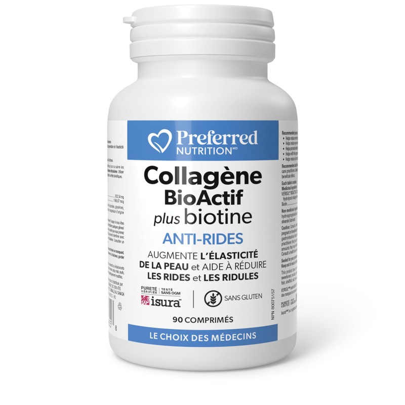 Preferred Nutrition® BioActive Collagen plus Biotin, Anti-Wrinkle, Increases Skin Elasticity,