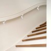 ZAUYX 2 Pack 3 Inch Hand Rail Bracket White Stair
